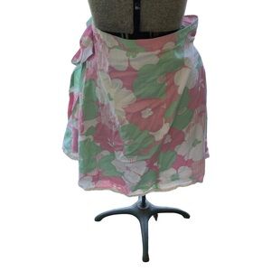 Anthropology Odille Floral Wrap Skirt